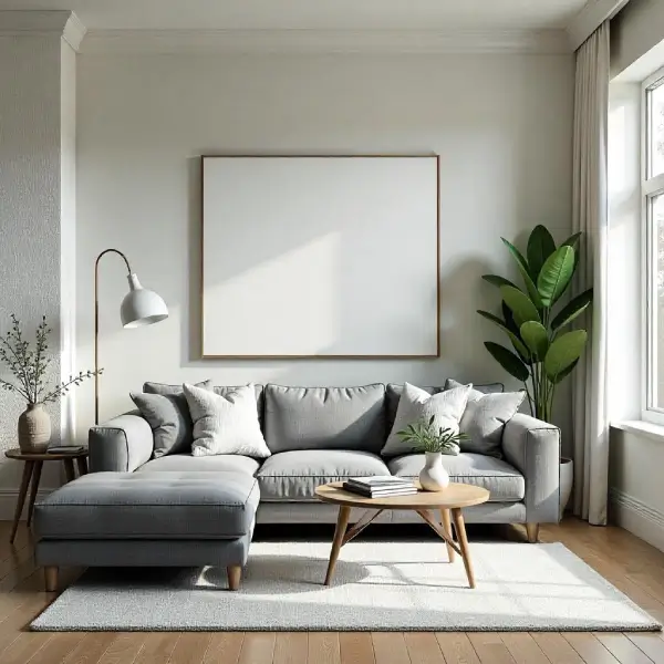 Neutral color combination for living room